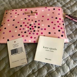 Kate Spade Festive Confetti Wristlet Pink